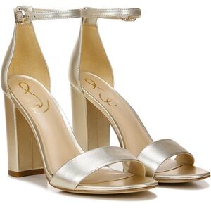 Sam Edelman Yaro Sandal in Gold Metallic (Jute Metallic)